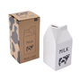 Cow Ceramic Milk Carton Table Milk Jug In Gift Box, thumbnail 2 of 7