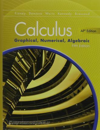 Calculus: Graphical, Numerical, Algebraic