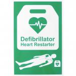 Aed Automated External Defibrillator Sign Green 20X30cm