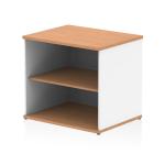 Impulse 600mm Deep Desk High Bookcase Oak and White I005805