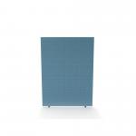 Impulse Plus Oblong 1500/1000 Floor Free Standing Screen Sky Blue Fabric Light Grey Edges SCR10369