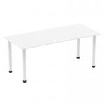 Impulse 1800mm Straight Table White Top White Post Leg I003695 83336DY