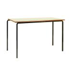 Jemini MDF Edged Class Table 1100x550x590mm Beech/Black (Pack of 4) KF74550