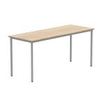 Astin Rectangular Multipurpose Table 1660x900x680mm Canadian Oak/Silver KF77737 KF77737