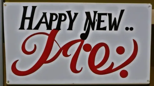 Prompt: "Happy New Year" sign