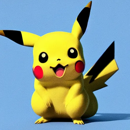 a very real looking pikachu, it has yellow hair and a | Stable ...