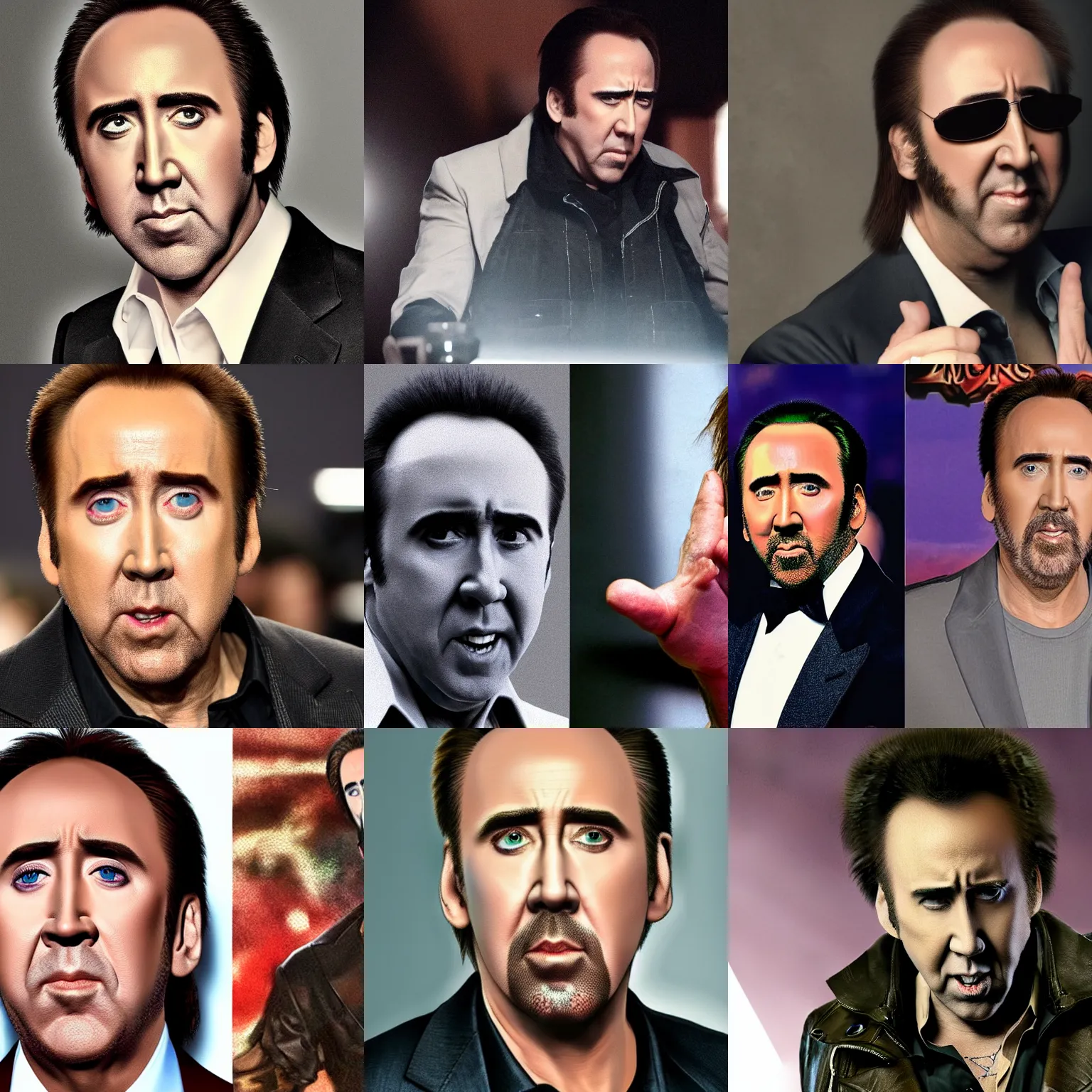 Prompt: Nicolas cage in his final form