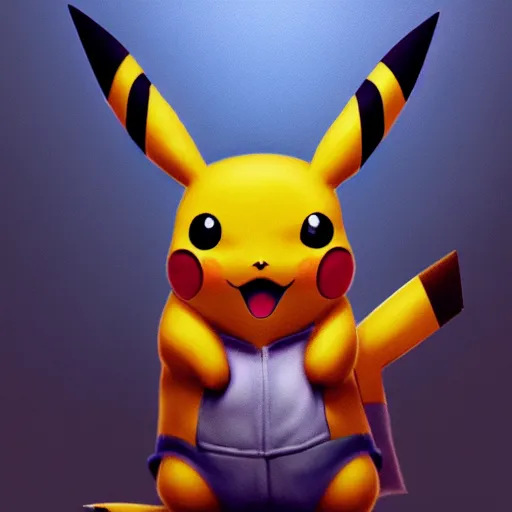 concept art of pikachu, cinematic shot, digital art by | Stable ...