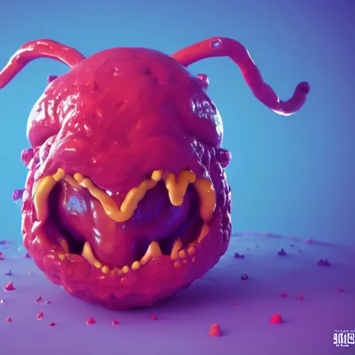 slime monster made of Mucus, snot, pus, hair, ighly | Stable Diffusion ...