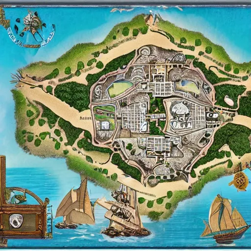 detailed treasure island map | Stable Diffusion | OpenArt