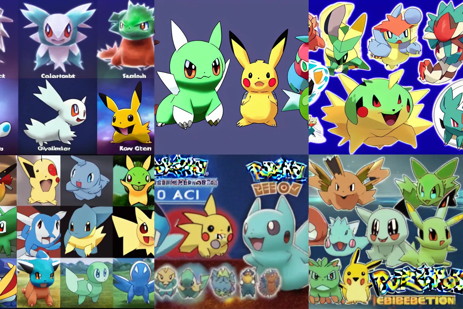 Pokemon geberation 10 starters | Stable Diffusion