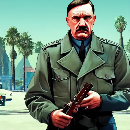 Grand theft auto 5 cover art of hitler | Stable Diffusion | OpenArt