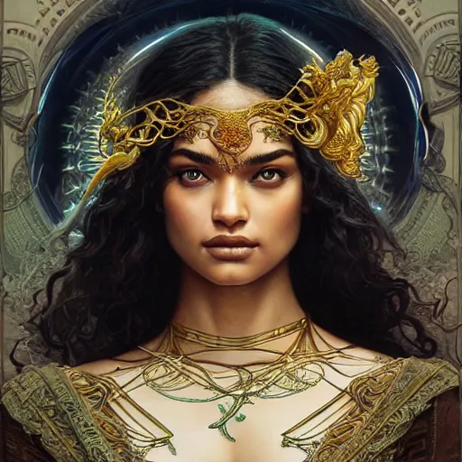 Shanina Shaik as Medusa, greek goddess, intricate, | Stable Diffusion ...