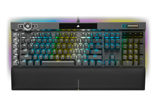 K100 RGB Optical-Mechanical Gaming Keyboard — CORSAIR OPX Switch — Black