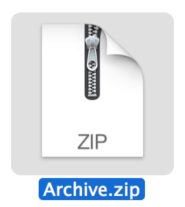 How to make a zip archive in Mac OS X