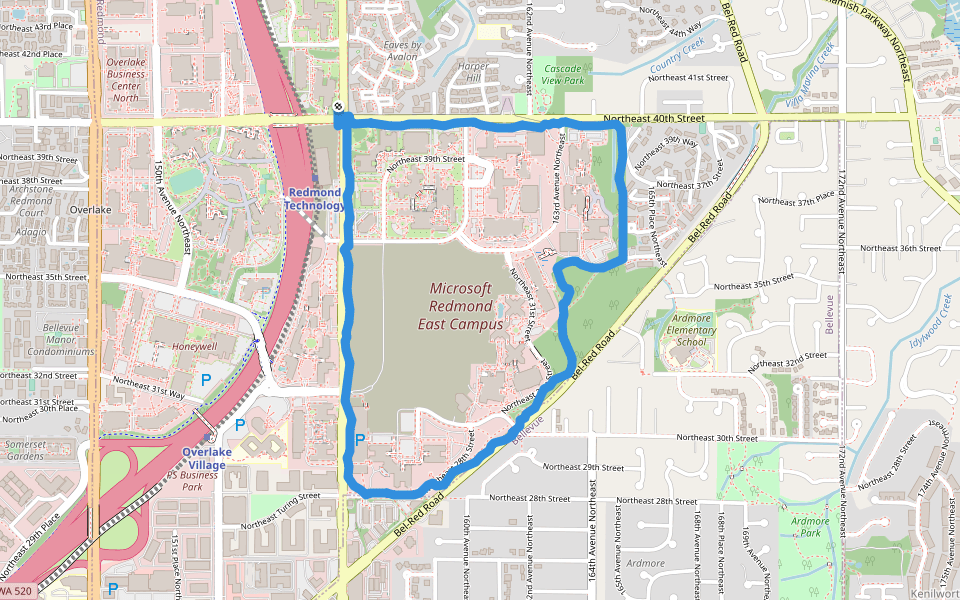 Microsoft Redmond Campus Map - Amargo Marquita