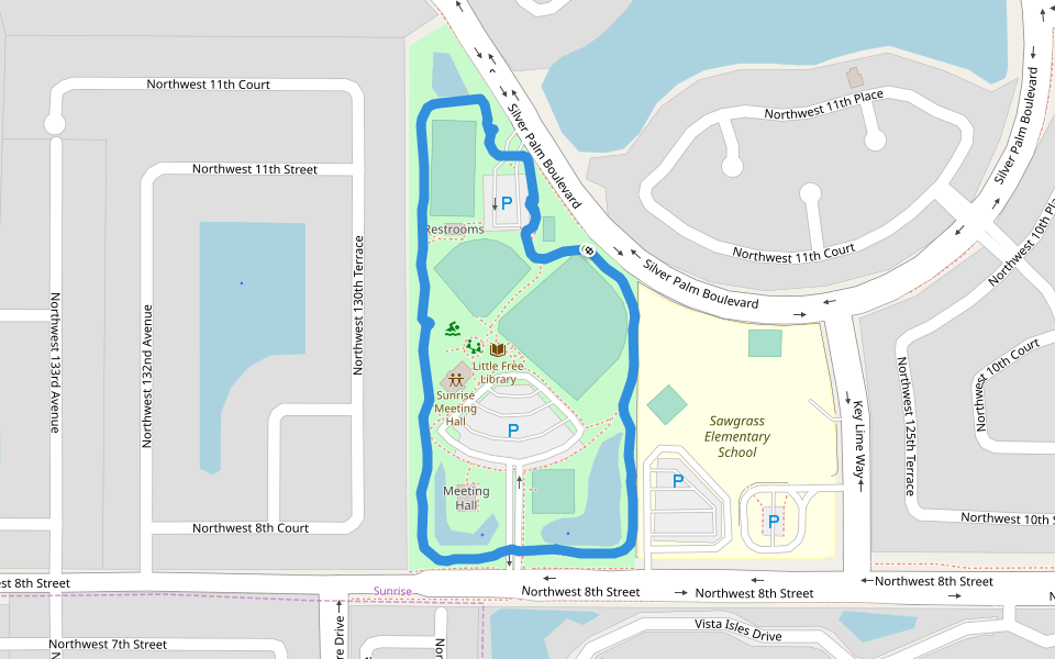 Flamingo Park Walking and Running - Fort Lauderdale, Florida, USA | Pacer