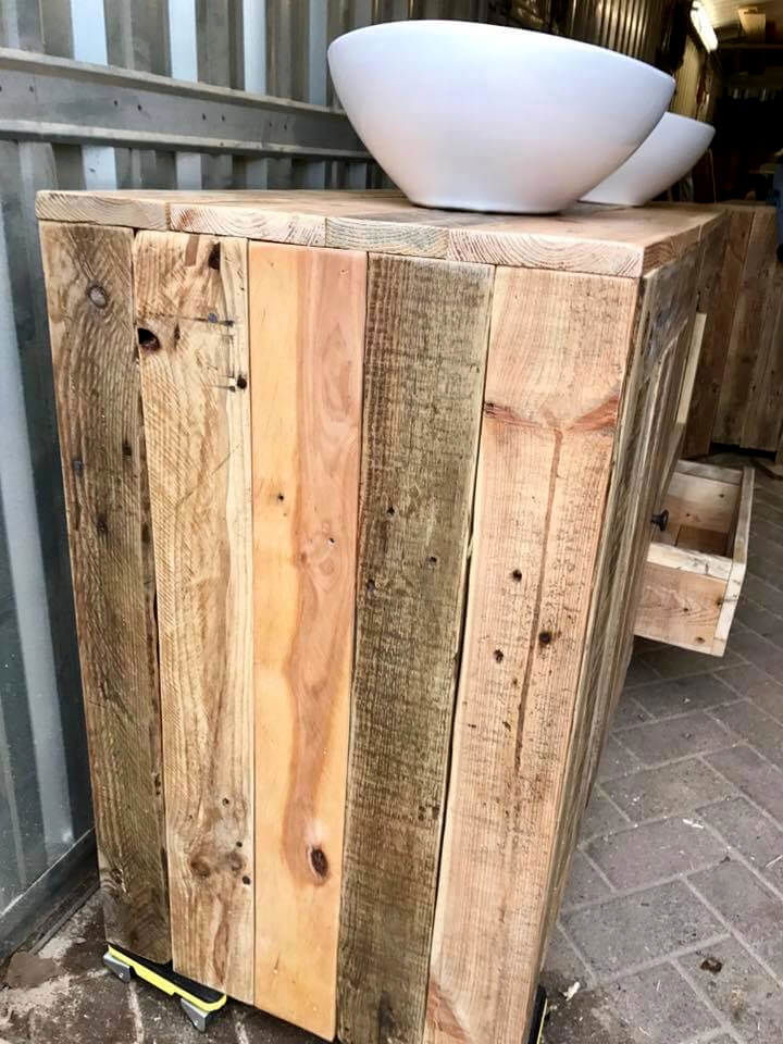 pallet bathroom cabinet