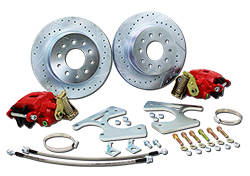 Disc Brake Conversion Kit, GM 10-12 Bolt Rearend, 11" Rotors