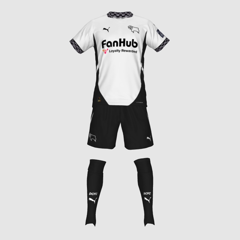 Derby County Home 24/25 - PES Master Kit Creator Showcase