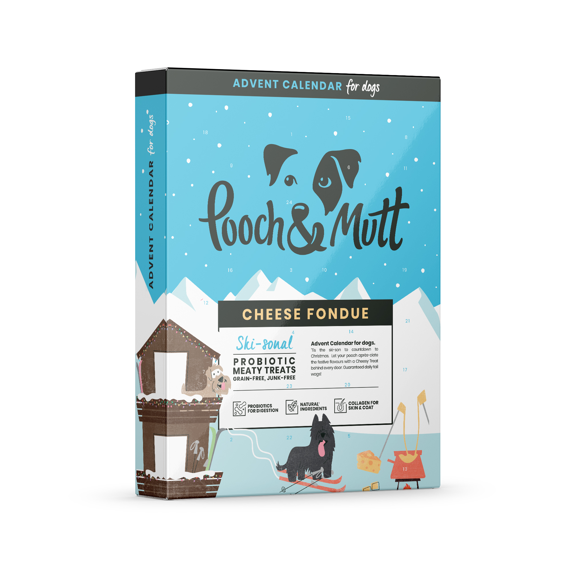 Pooch and Mutt 24-Day Cheese Fondue Dog Advent Calendar