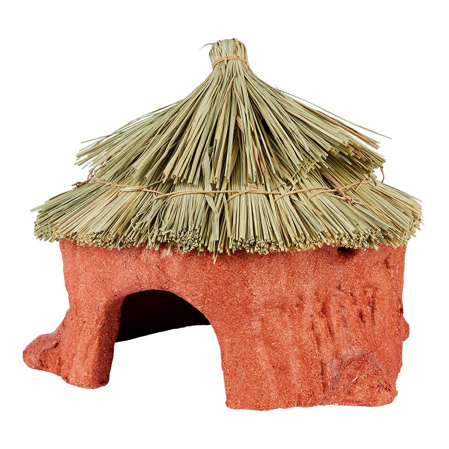 Pets at Home Gnaw & Chew Small Animal Hideaway Hut Red