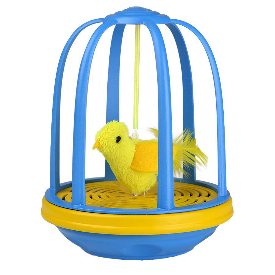 OurPets Bird in a Cage Interactive Cat Toy