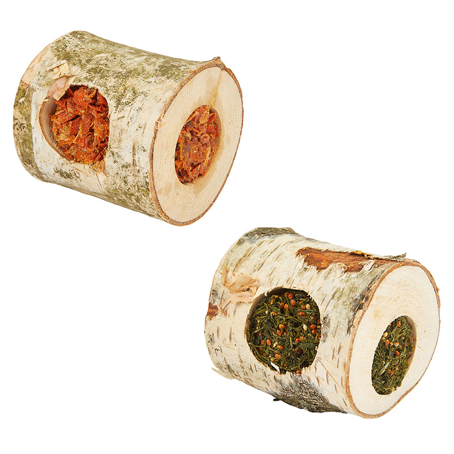 Pets at Home Small Animal Wood Roll Treats Carrot/Parsley