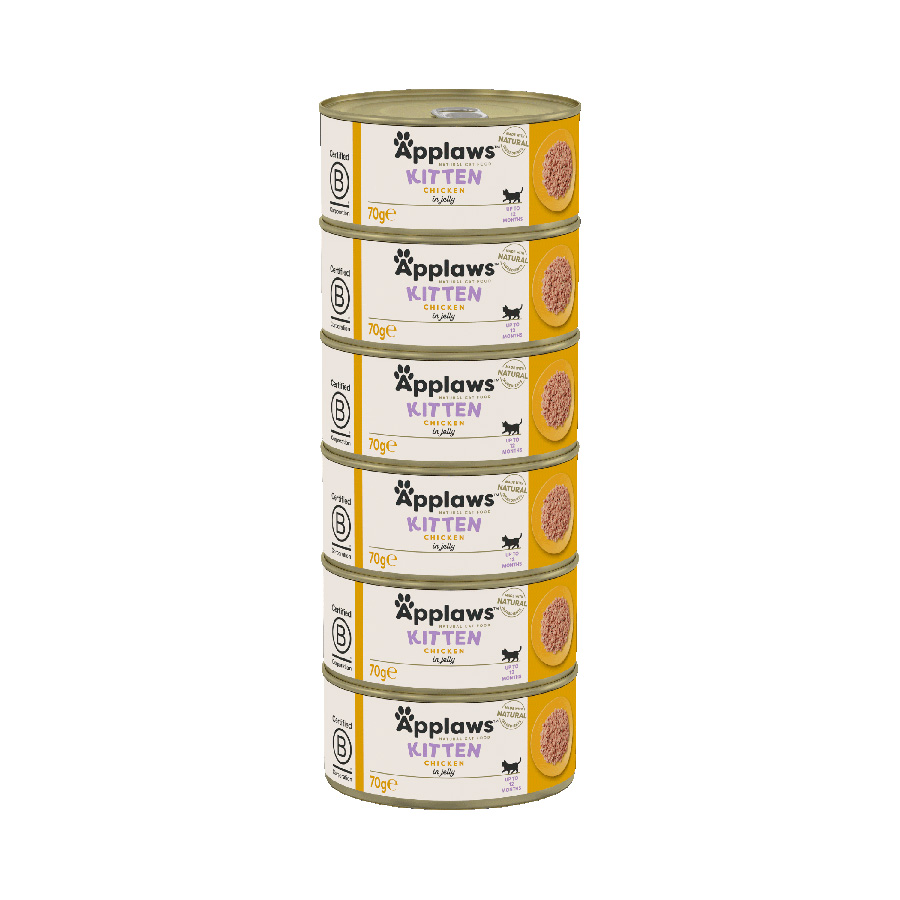 Applaws Natural Kitten Wet Cat Food Chicken in Jelly 6 Tins