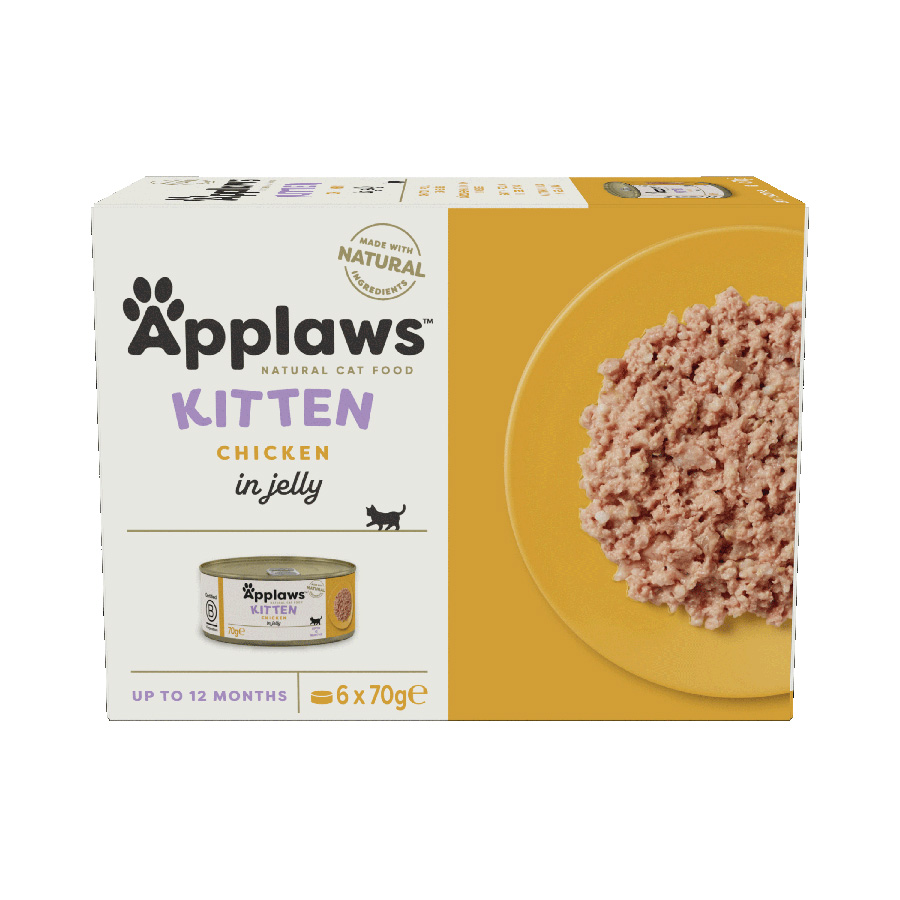 Applaws Natural Wet Kitten Cat Food Chicken in Jelly 6 Tins