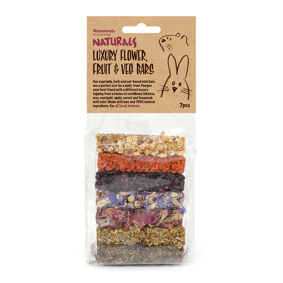 Naturals Luxury Flower, Fruit & Veg Bar Small Animal Treats