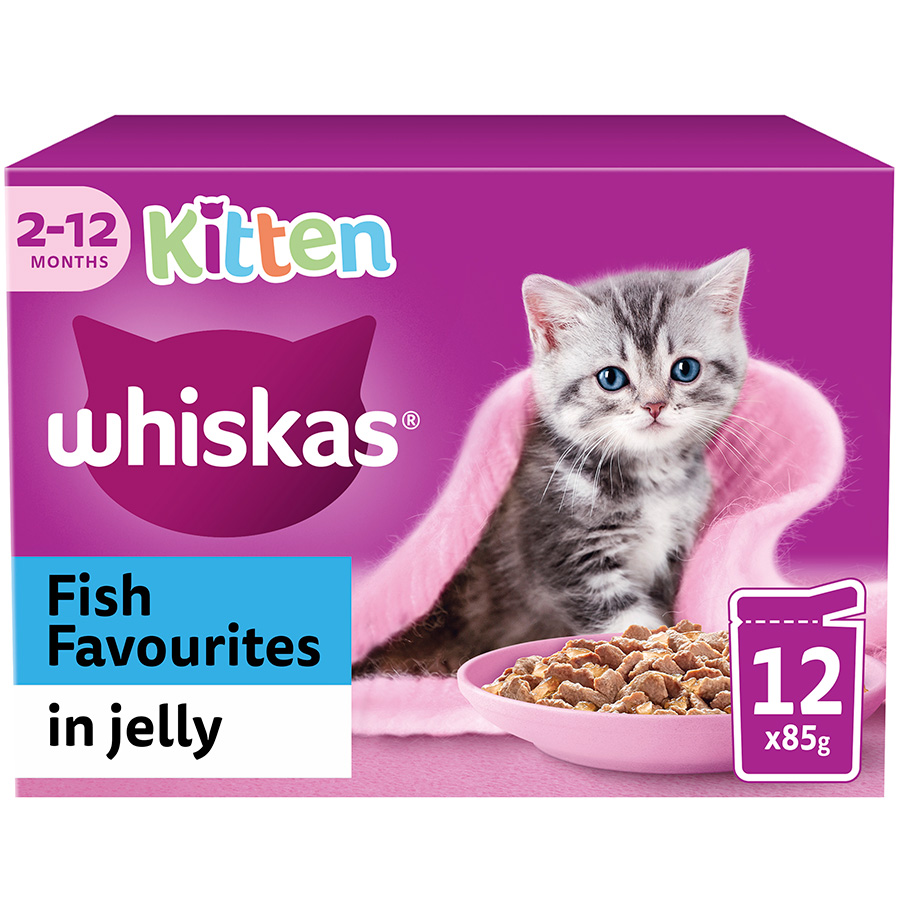 Whiskas Kitten Wet Cat Food Fish In Jelly