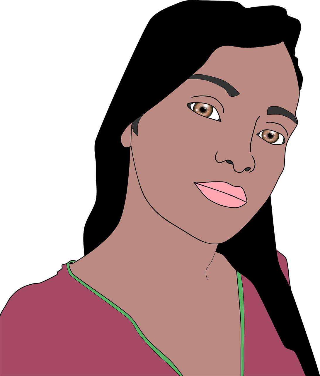 Download Drawing, Female, Girl. Royalty-Free Vector Graphic - Pixabay