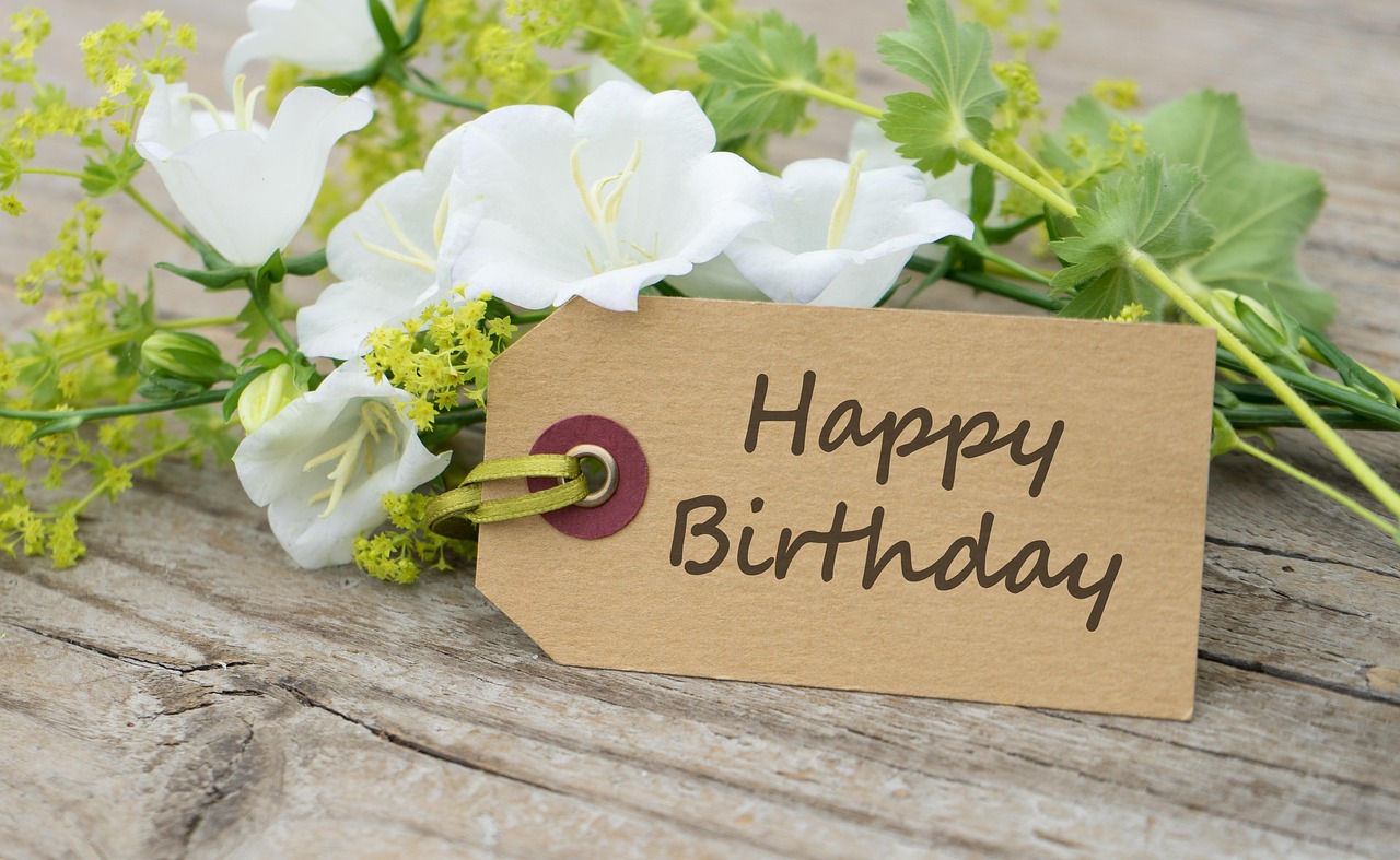 Happy Birthday Flowers Tag - Free photo on Pixabay - Pixabay