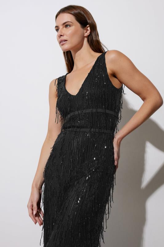 STAR Black Sequin Tassel Jumpsuit | StarByJM 3