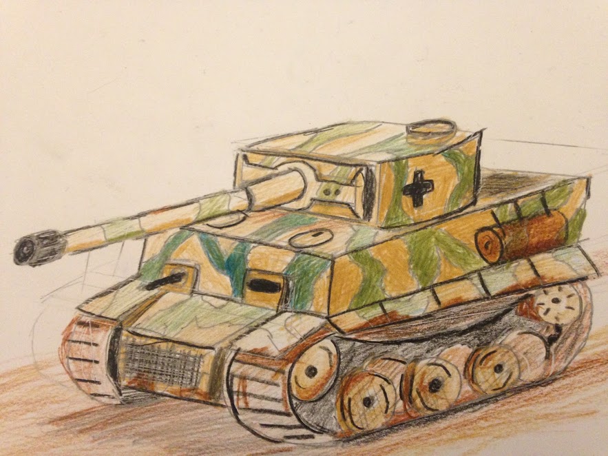 Pixilart - Tiger Tank drawing uploaded by AussieWirraway