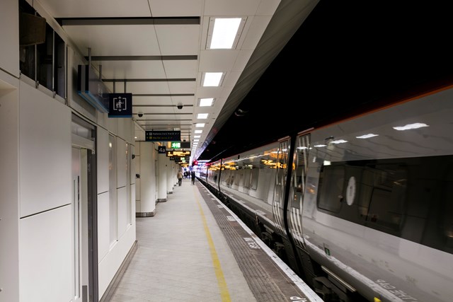 Birmingham New Street - Virgin Train: Birmingham New Street 
railway station
train station
Grand Central
Shopping centre
platform