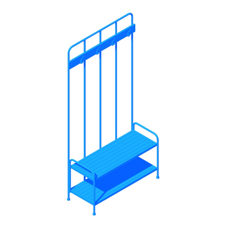 3D model of the Arverne Hall Tree viewed in perspective