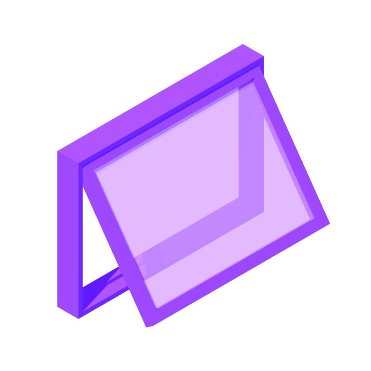 View of a Awning Window (Clear) in 3D available for download