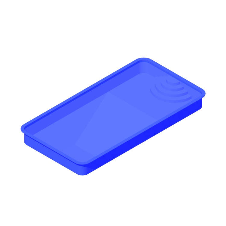 View of the Swimming Pool - Rectangle in 3D available for download