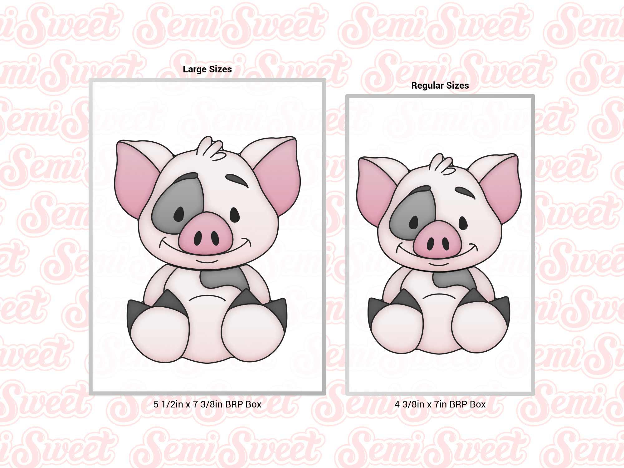 pig cookie cutters in different sizes