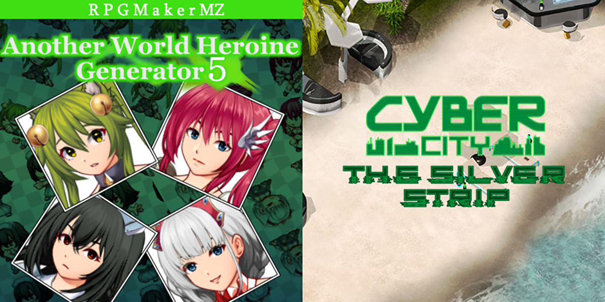 New Releases: Another World Heroine Generator 5 for MZ, CyberCity The Silver Strip