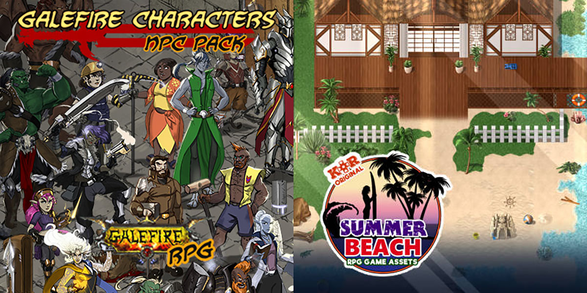 New Releases: Galefire Characters - NPC Pack, KR Summer Beach Tileset