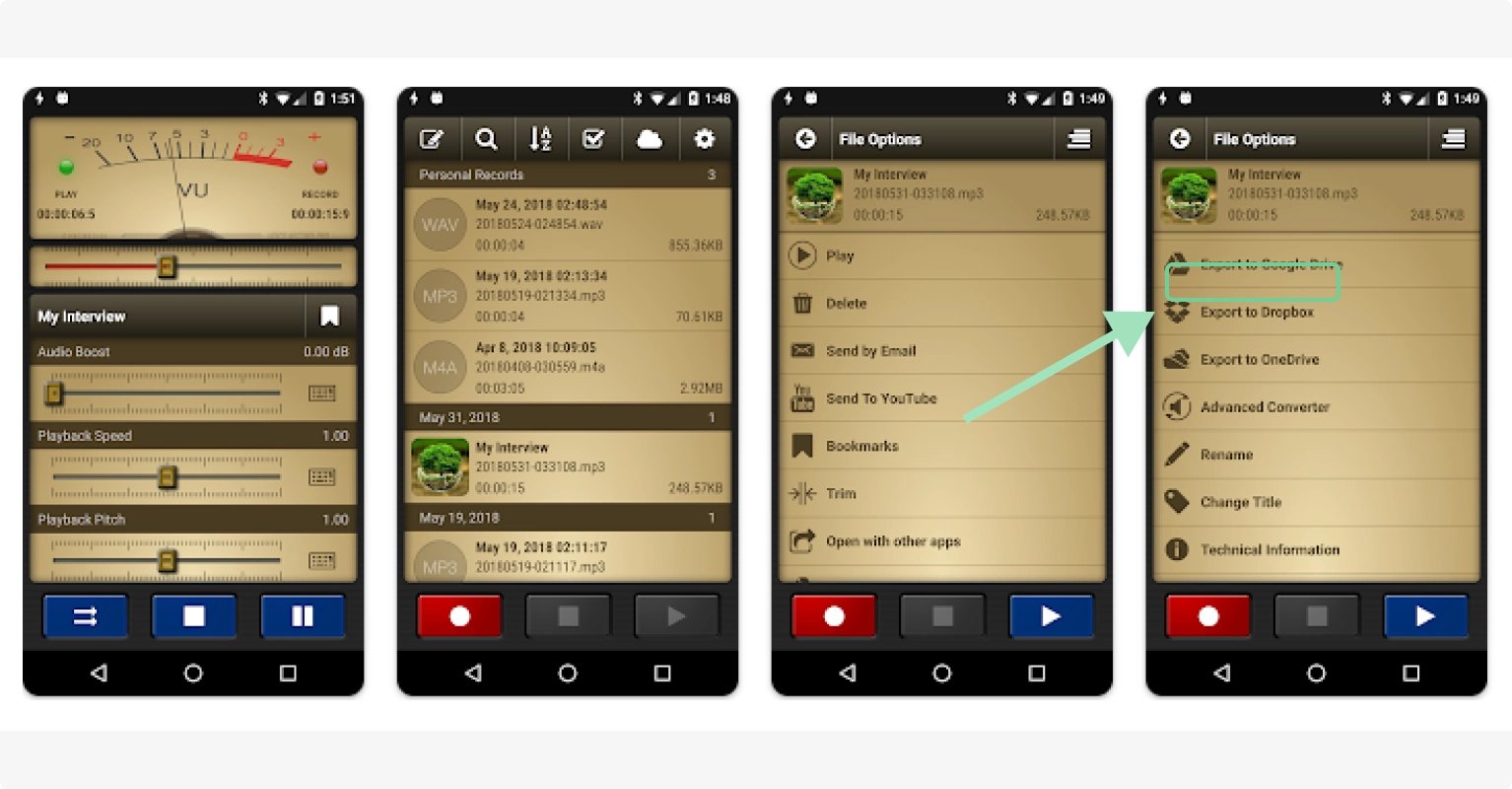 Voice Record Pro audio recording app