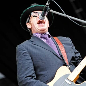 Elvis Costello live in concert.