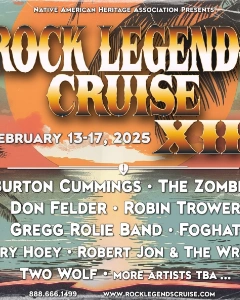 Rock Legends Cruise XII 2025 lineup poster.