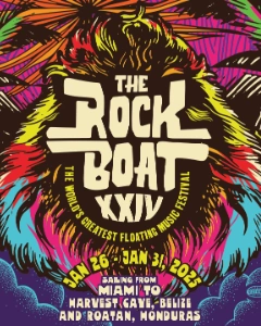 The Rock Boat XXIV 2025 lineup poster.