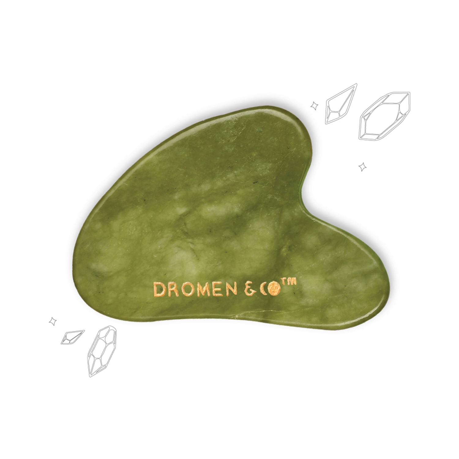 DROMEN & CO Jade Gua Sha Stone