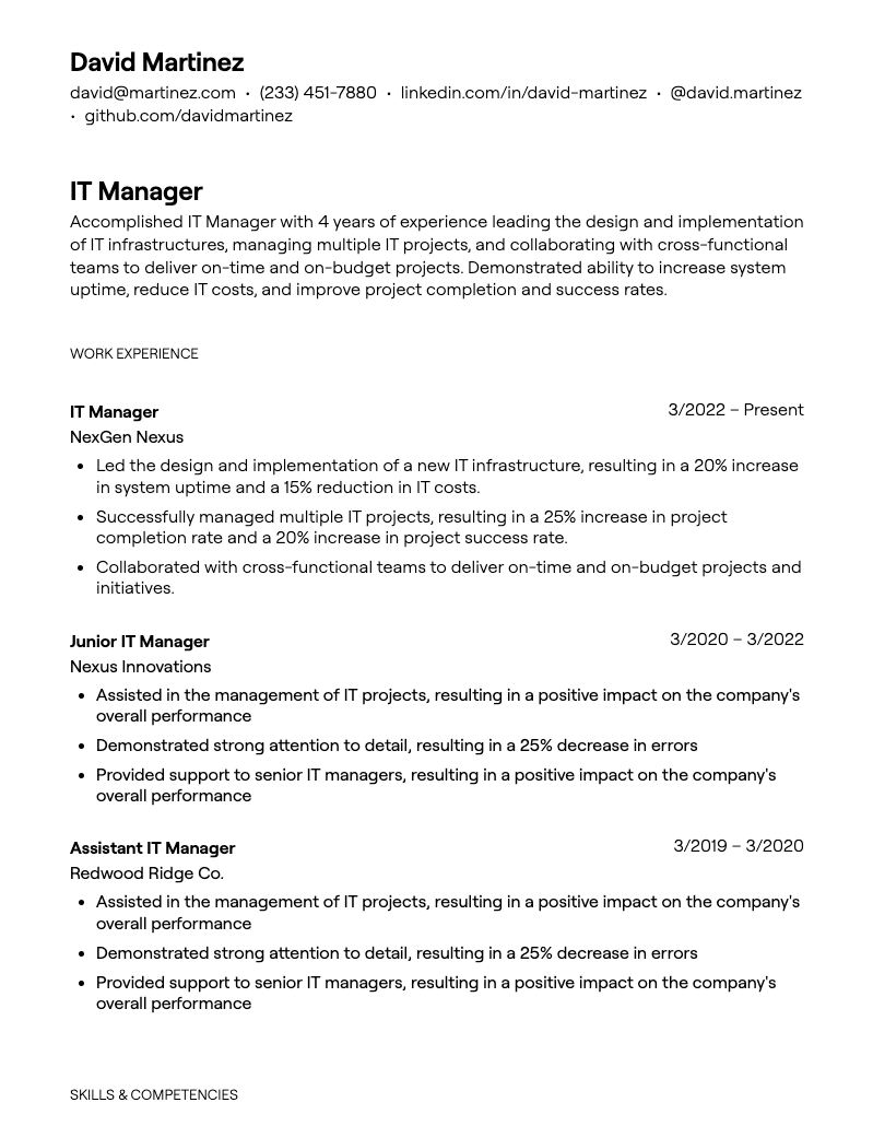 IT Manager