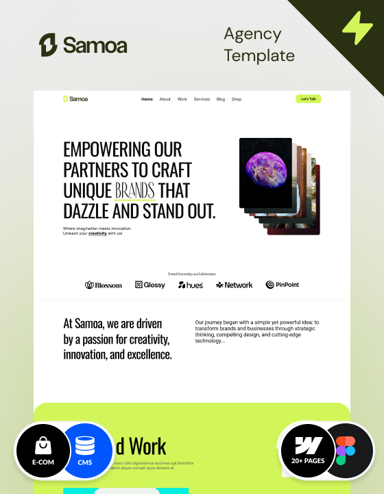 Webflow Agency template – Samoa